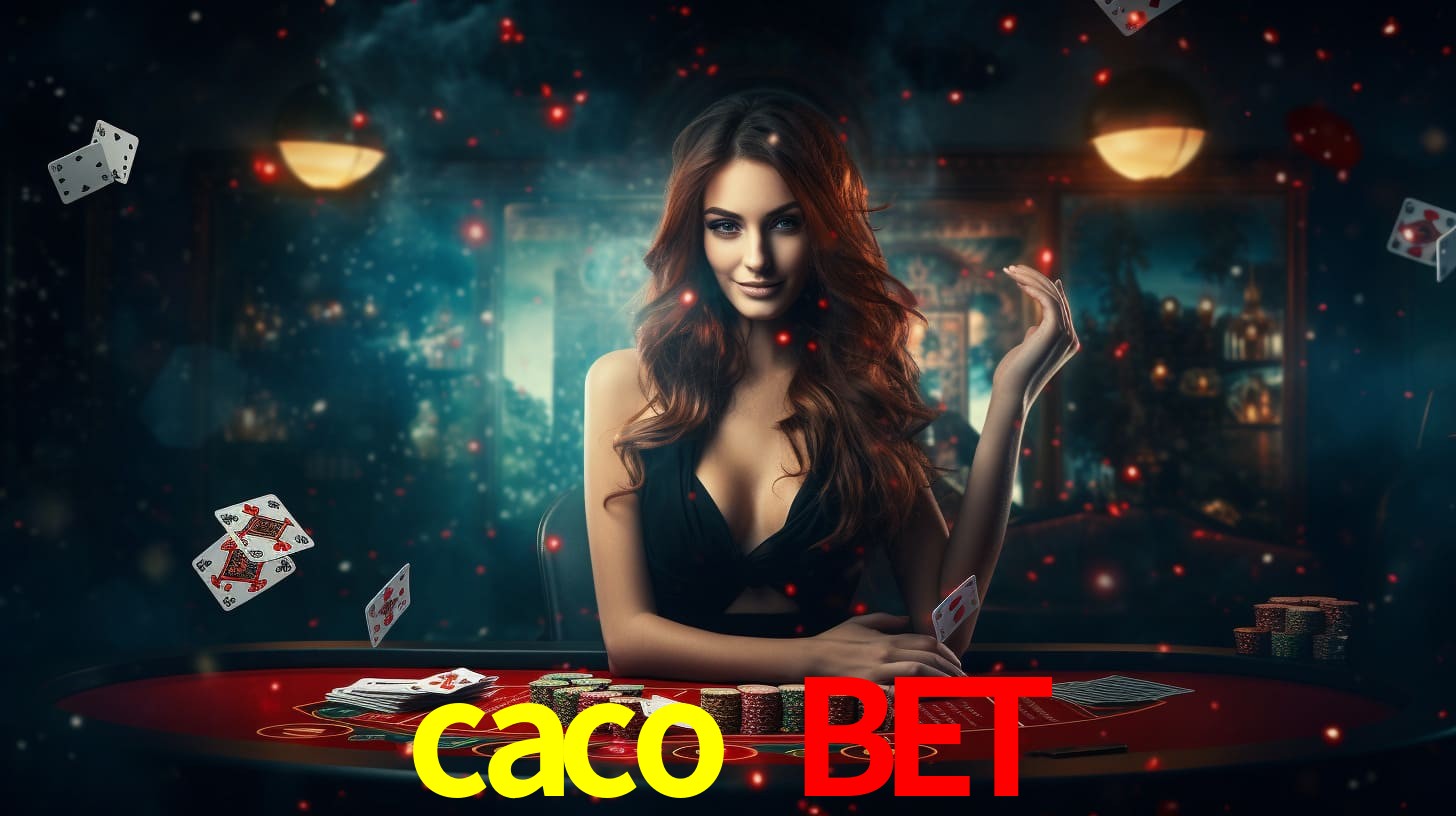 Imagem promocional da caco bet mostrando a plataforma e suas vantagens